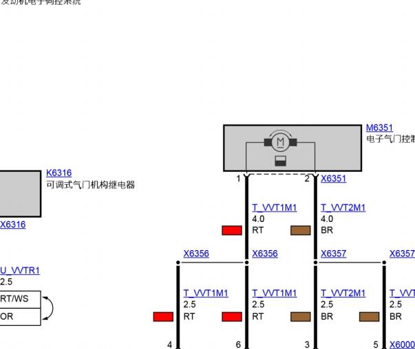 2006年宝马320i 发动机节气门电路图