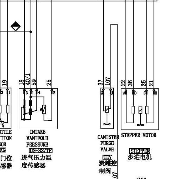 金杯海狮4RB2发动机碳罐电磁阀电路图