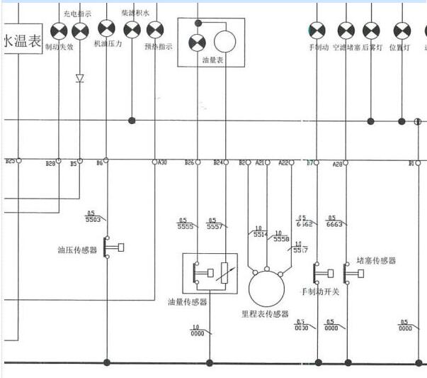 2016年依维柯得意仪表电路图