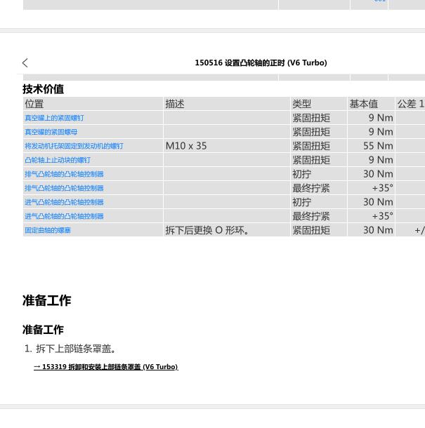 2018年保时捷卡宴凸轮轴扭矩