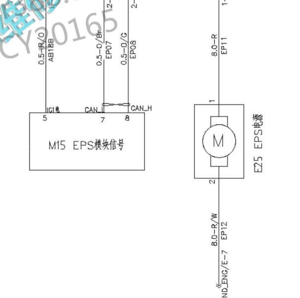 2020年江淮瑞风M3转向电路图