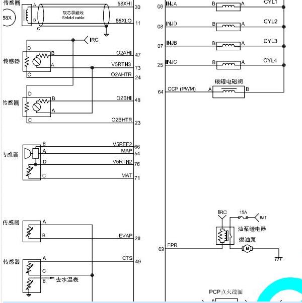DK15 发动机油泵电路图