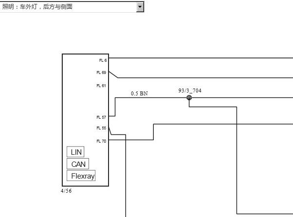 2019年沃尔沃S90转向灯电路图