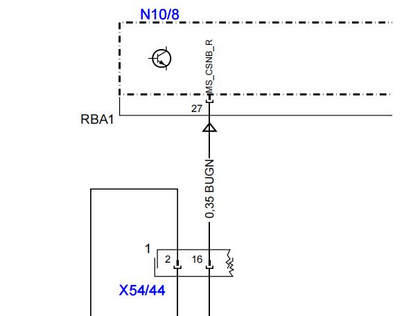 2017年奔驰S550 e L 后SAM和尾灯电路图资料