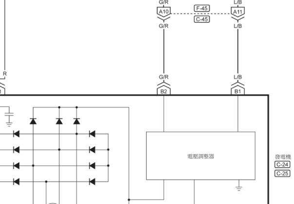 2015-2016年纳智捷优6 发电机电路图