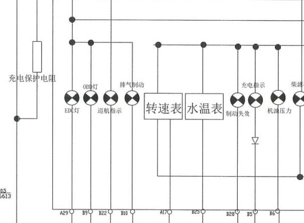 2010-2015年依维柯得意仪表电路图
