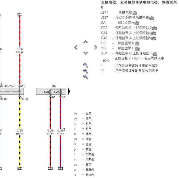 2021年奥迪A7 DLH发动机针脚电路图