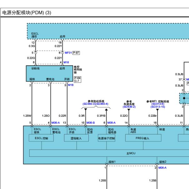2012年起亚凯尊转向柱锁电路图