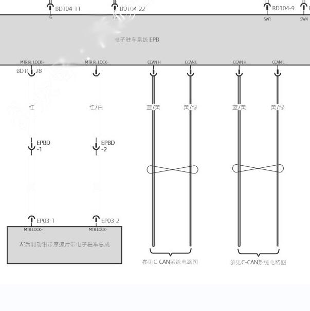 2021年小鹏P5 手刹电路图.