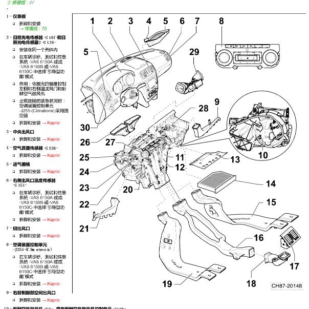 2015年斯柯达野帝空调维修手册