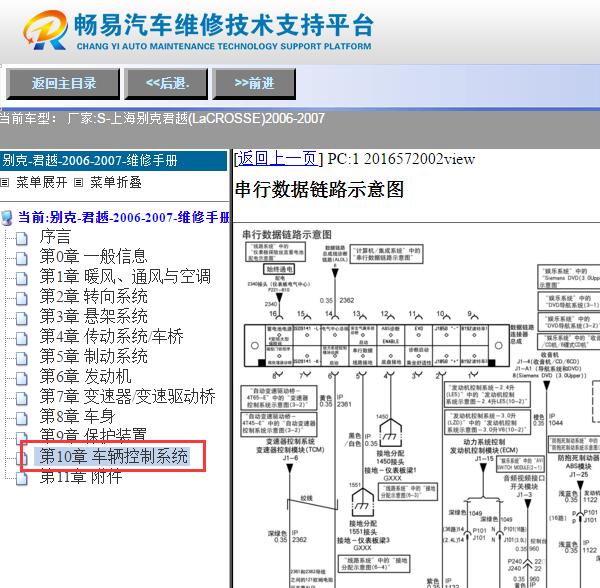 2006年别克君越网络通讯电路图