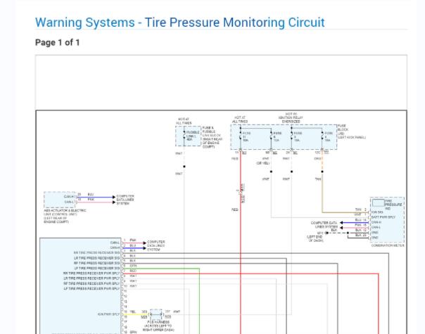 2019年英菲尼迪Q70胎压监测系统电路图和保险丝资料