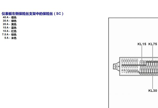 2010年大众途观保险丝位置资料