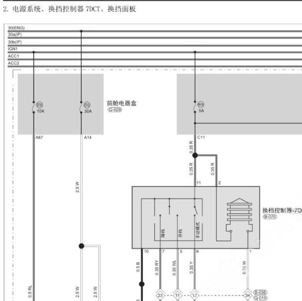 2021年捷途X70 PLUS变速箱电路图