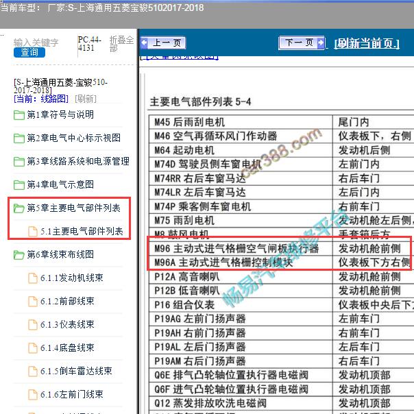 2017年宝骏510进气格栅位置