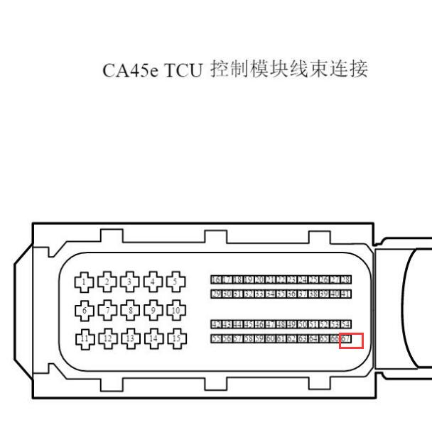 2022年吉利嘉际7DCT变速箱67针电路图针脚资料