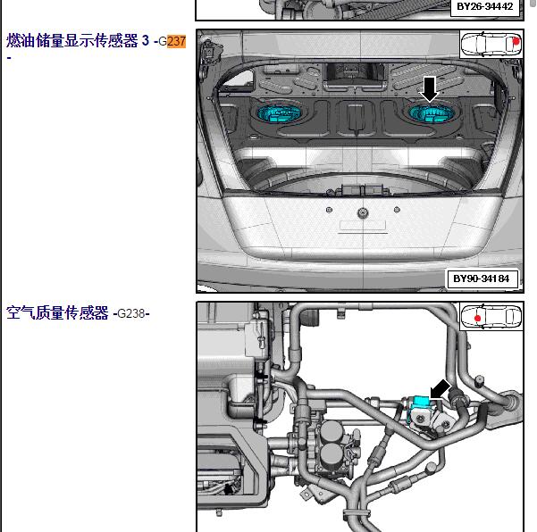 2015年宾利飞驰燃油存量传感器3位置