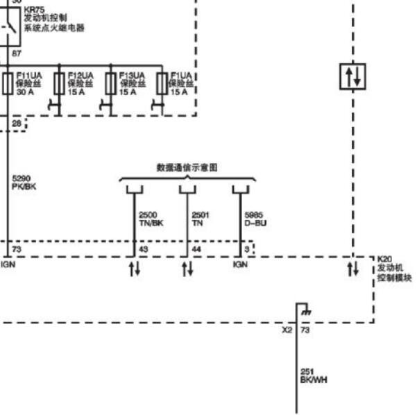 2012年雪佛兰科帕奇发动机电路图