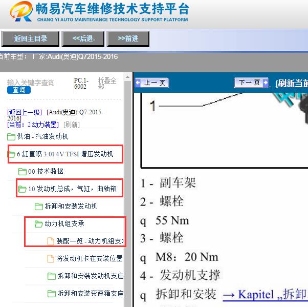 2015-2016年奥迪Q7发动机扭矩