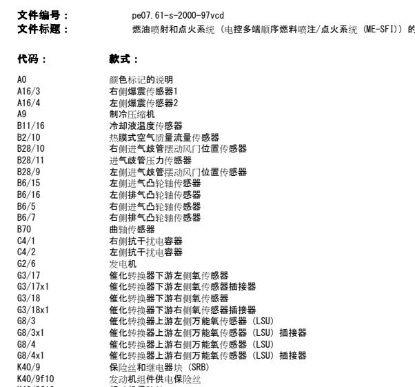 2004年奔驰唯雅诺发动机电路图