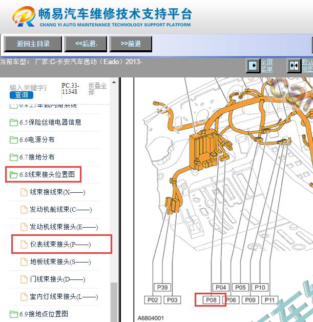 2013年长安逸动灯光控制器位置