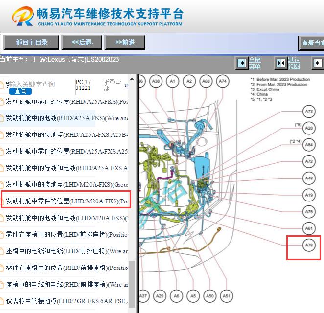 2021年雷克萨斯ES200自动大灯模块安装位置