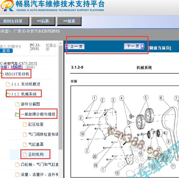 2015年长安CS75发动机正时资料