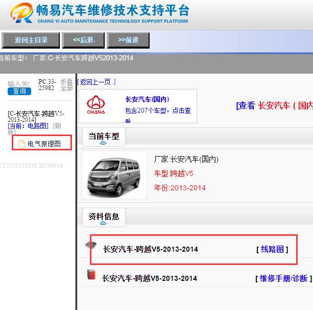 2013-2014年长安跨越V5电路图