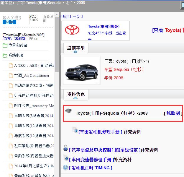 2008年Toyota(丰田)-Sequoia（红杉）全车电路图
