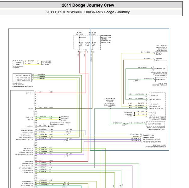 2011年道奇酷威ABS电路图