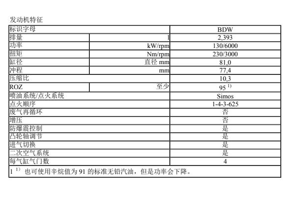 2012年奥迪A6 BDW发动机维修手册