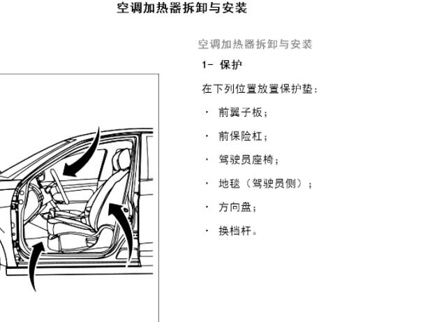 东风风神E70 PTC加热器和电机冷却系统维修手册