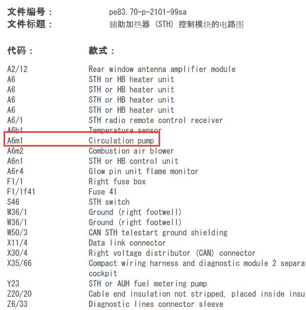 2003年奔驰S350L冷却液循环泵电路图