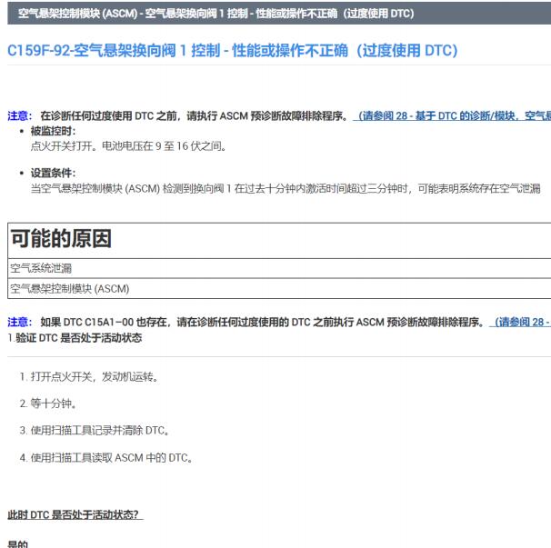 2015年道奇公羊C159F-92故障码维修手册