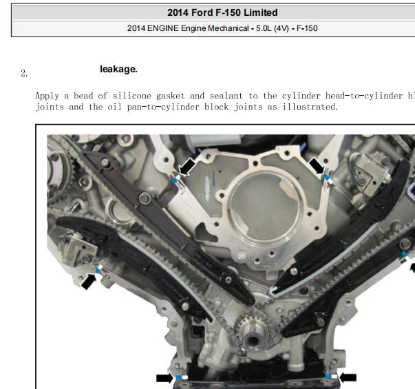 2014年福特猛禽F150发动机正时