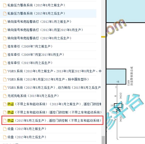 2015-2020年丰田霸道防盗电路图