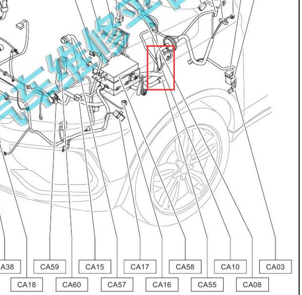 2018年猎豹CS9EV BMS电脑位置