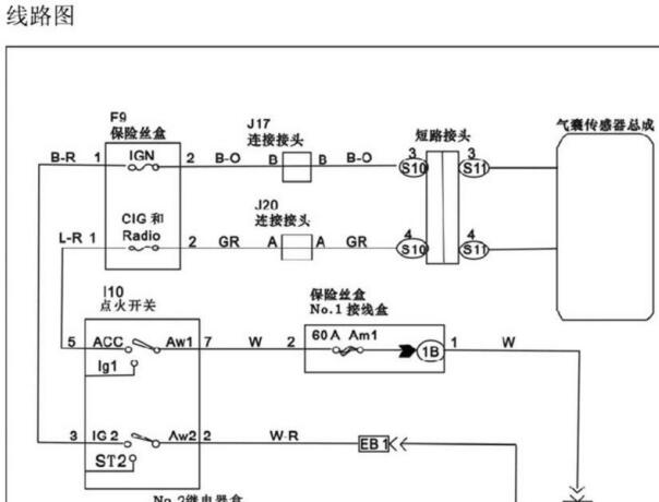 2010-2019年金杯阁瑞斯安全气囊电路图