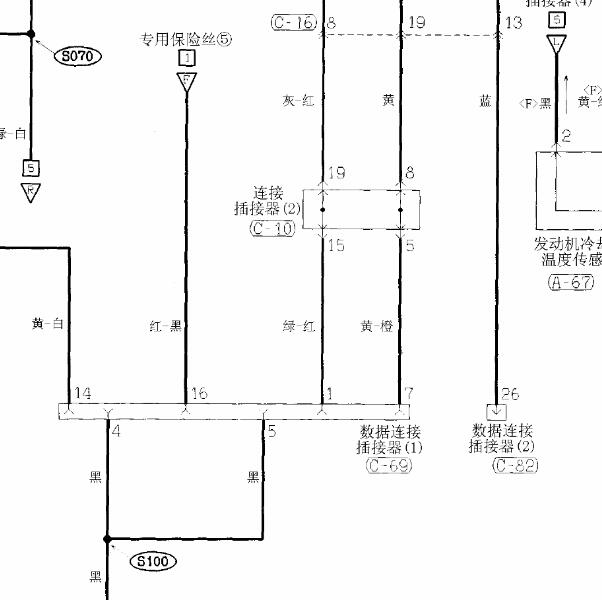 2006年 三菱帕杰罗 OBD电路图