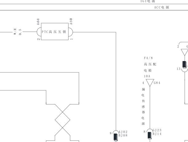 2018年比亚迪秦秦100高压互锁电路图