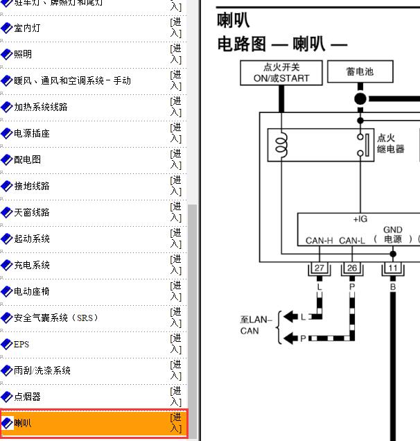 2005年日产颐达喇叭电路图