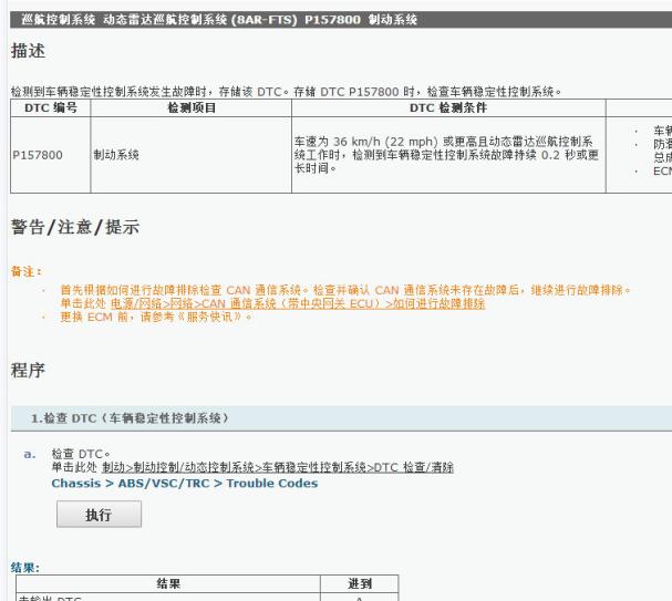 2021年丰田汉兰达P1578故障码诊断资料