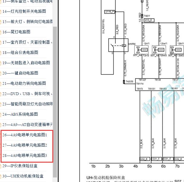 2013-2017年中华H530 4A92发动机电路图