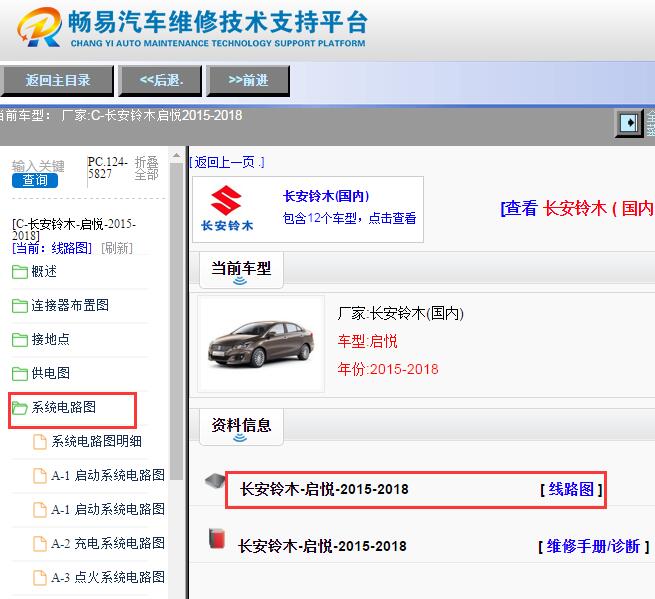 2015-2018年长安铃木启悦电路图