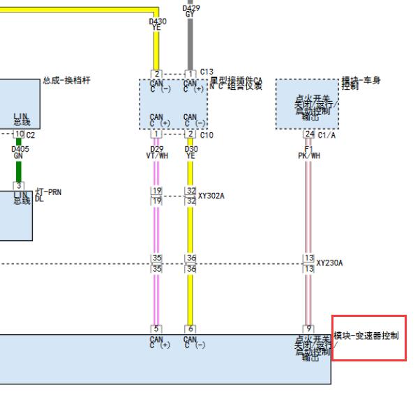 2022年吉普角斗士变速箱电路图