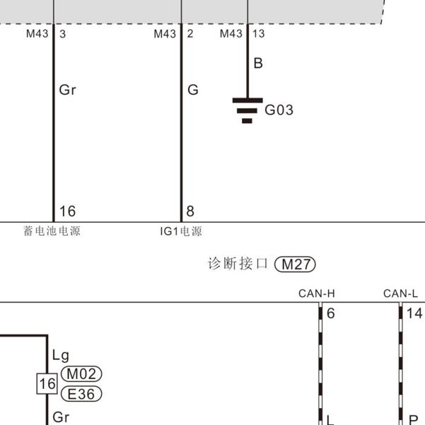 2020年郑州日产-锐骐6 OBD电路图