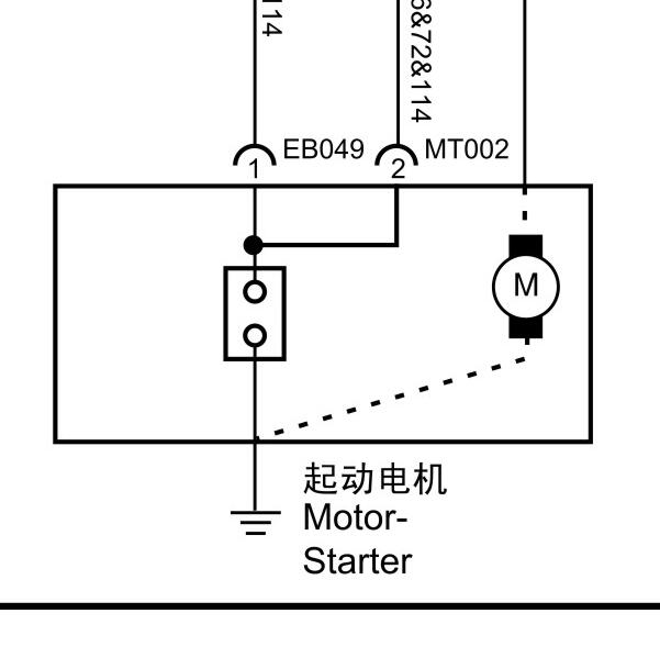 2015年上汽集团(荣威)-550 起动机电路图