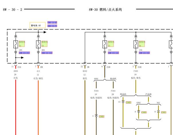 2009年克莱斯勒铂锐发动机防盗电路图和针脚资料