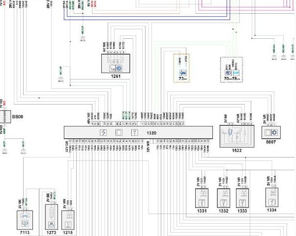 2010年标致408发动机电路图