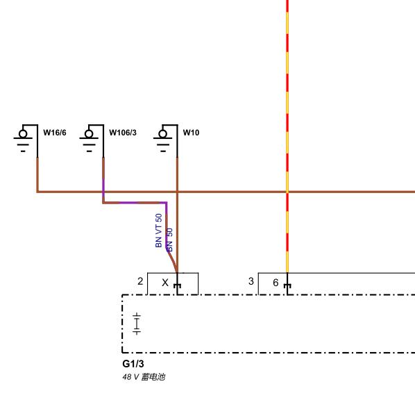2022年奔驰C260L 48V电路图
